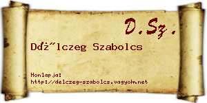 Délczeg Szabolcs névjegykártya