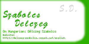 szabolcs delczeg business card